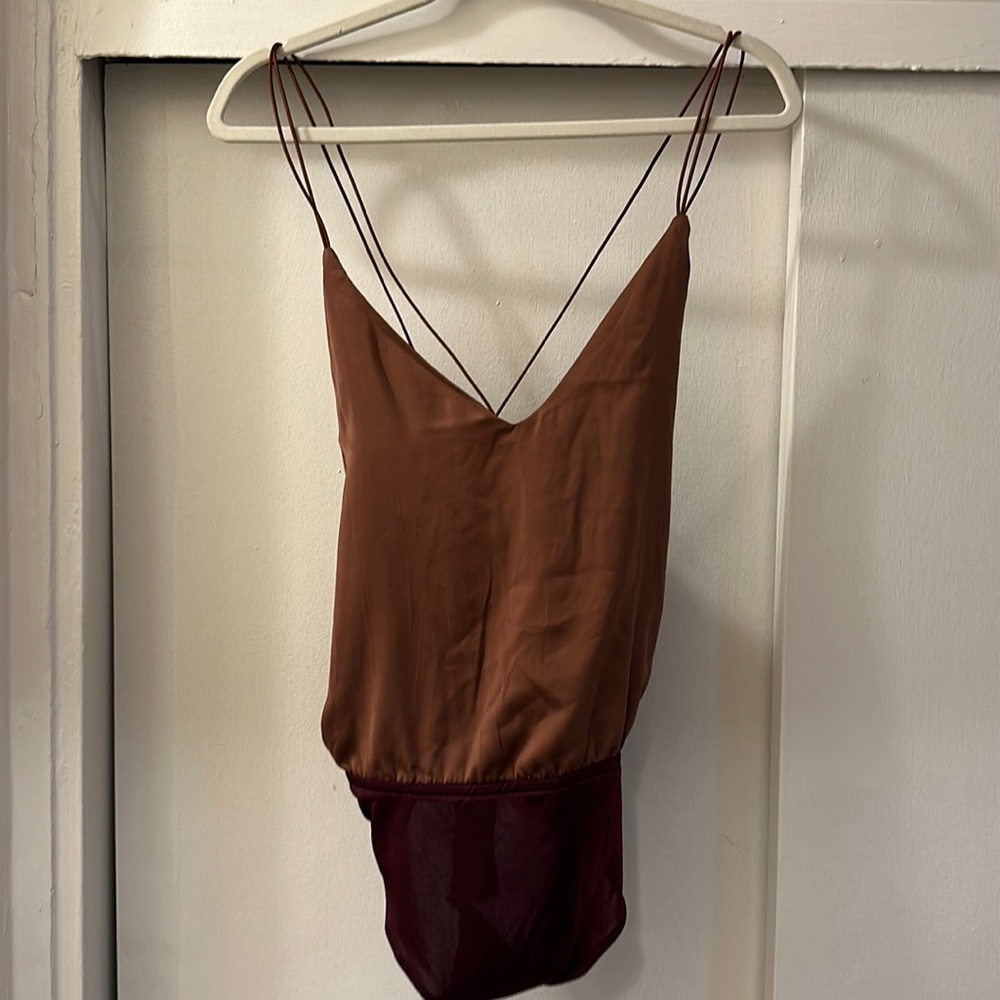 Satin bodysuit